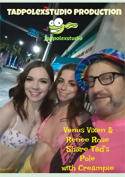 Venus Vixen y Renee Rose comparten el palo de Tad con un creampie